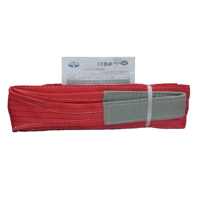 SCI - POLYESTER WEBBING SLING 5:1 SAFETY FACTOR (RED)