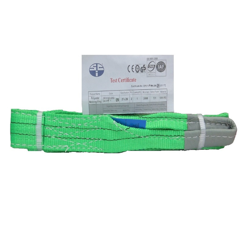 SCI - POLYESTER WEBBING SLING 5:1 SAFETY FACTOR (GREEN)